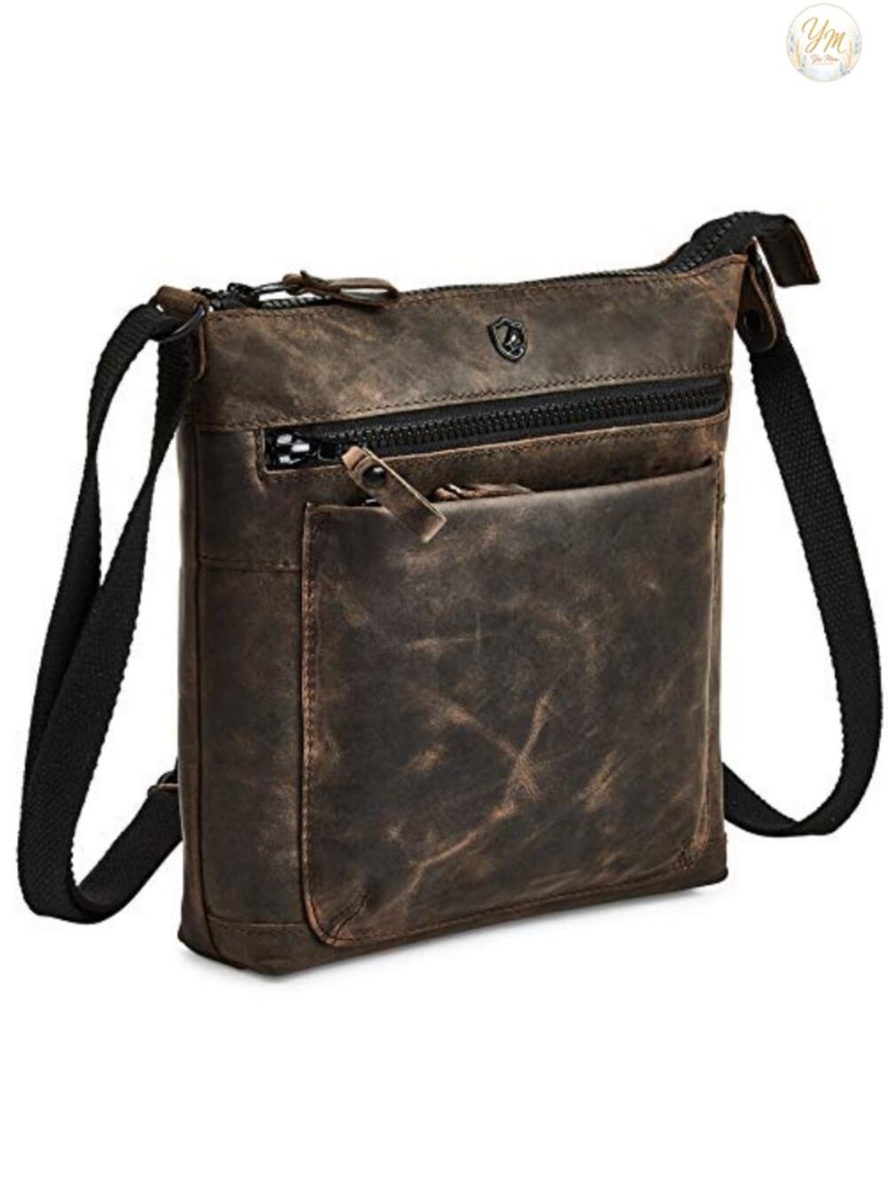 Genuine Leather Crossbody Bag Small Vintage Purse Adjustable Strap